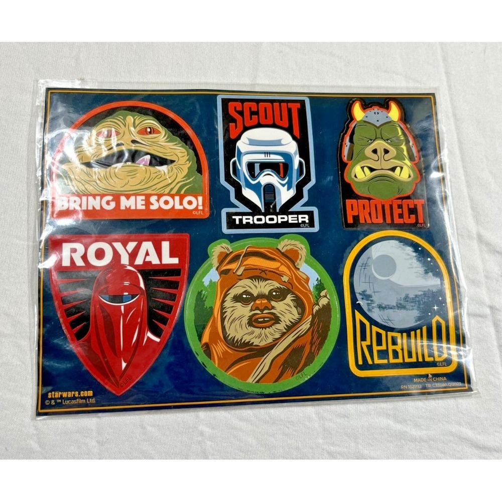 Star Wars CultureFly Return of the Jedi 40th Anniversary Sticker Sheet New 2023